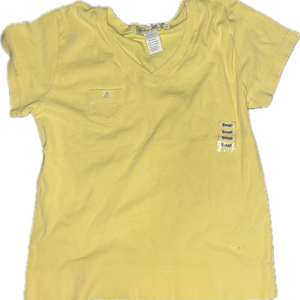 NWT Fresh Produce Woman’s Tee T Shirt Small
Short sleeve yellow 
Jersey Cotton